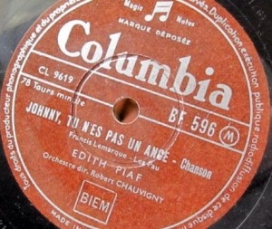 Eticheta discului Columbia nr. cat. BF 596 (1954)